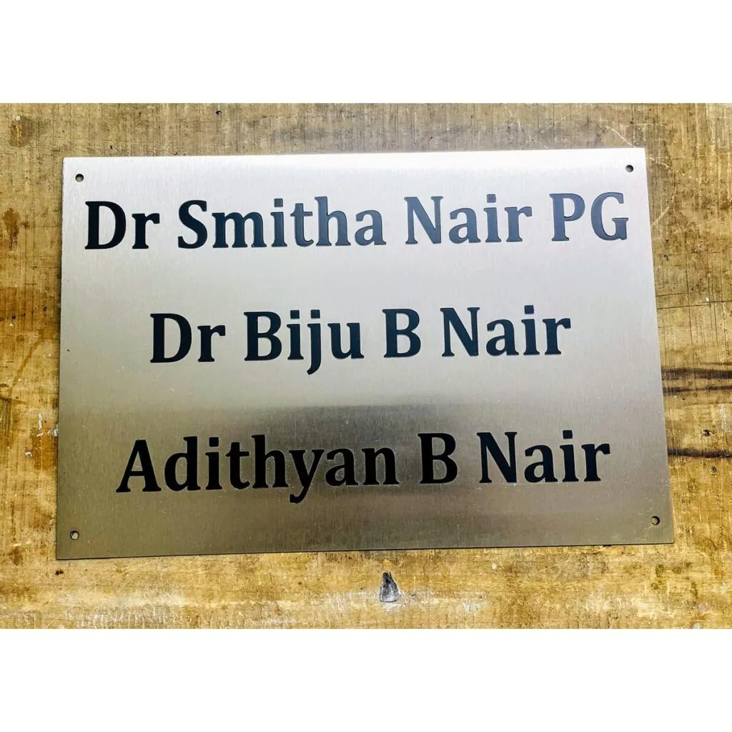 Stainless Steel Nameplate